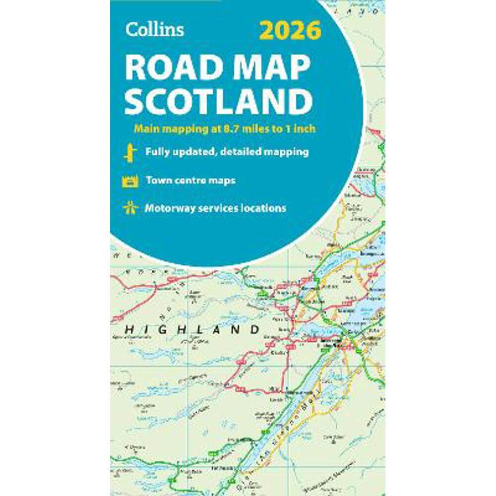 2026 Collins Road Map of Scotland: Folded Road Map (Collins Road Atlas) - Collins Maps